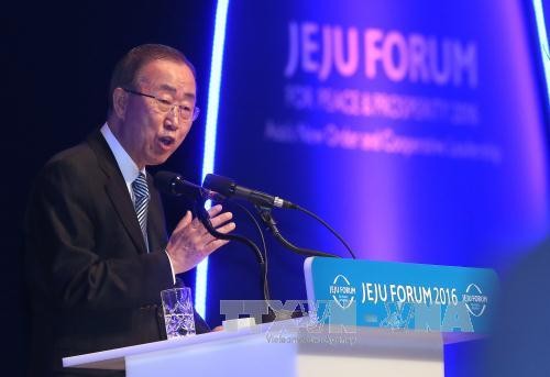 En République de Corée, Ban Ki-moon plaide pour un dialogue avec le Nord - ảnh 1
